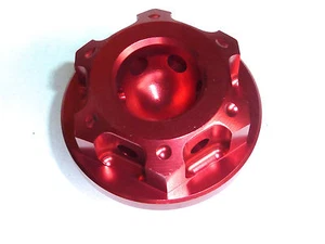 Kawasaki ZH2 2020 - ONWARDS CNC OIL FILLER FILL CAP SCREW LID RED - Picture 1 of 17