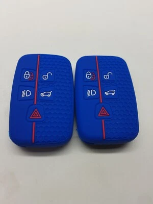 2*Silicone Fob Remote Key Cover for 2017 2018 2019 Jaguar XJ XF XE F-Type F-Pace — 第 1/4 张图片