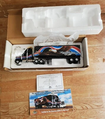 Matchbox Harley Davidson Kenworth 18 Wheeler Die Cast Tractor Trailer KS188SA-M - Image 1 of 4