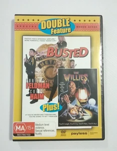 The Willies + Busted DVD Region Free PAL Movie Double Feature MA15+ Feldman/Haim - Picture 1 of 5