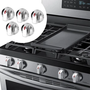 For Samsung Gas Range Burner Dial Knob NX58J5600SG NX58R5601SS/AA NX58M6850SS/AA - Picture 1 of 12