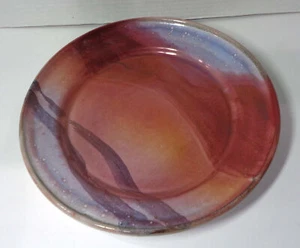 Bonnie Staffel 11" Round Iridescent Luster Glaze Studio Pottery Plate Platter - Picture 1 of 3