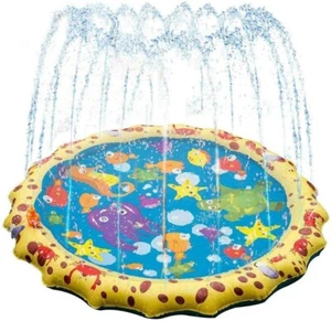 Banzai JR Sprinkle and Splash Play Mat Inflatable Water Fountain 18 months + - Picture 1 of 4