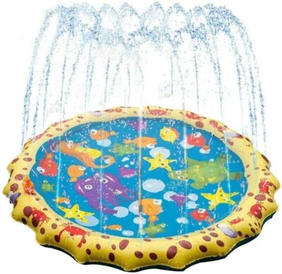Banzai JR Sprinkle and Splash Play Mat Inflatable Water Fountain 18 months + - Image 1 of 4