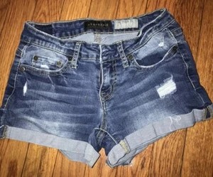 Pantalones Cortos de Jean para Mujer Aeropostale SHORTY Corte Talla 0 Mezcla de Algodón - Imagen 1 de 5