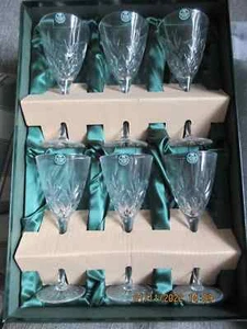 Thomas Webb Set 6 'Romeo' Design Crystal Glasses - Picture 1 of 5