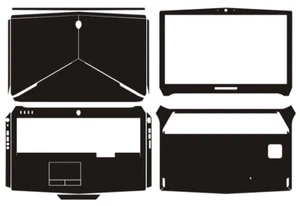 Kohlefaser Haut Aufkleber Abdeckung für 2015 Alienware 17 R2 R3 AW17R2 AW17R3 17,3" - Bild 1 von 19