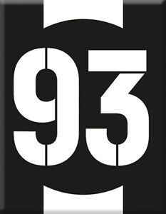 Vespa Emblem Kaskade Aufkleber Startnummer 93