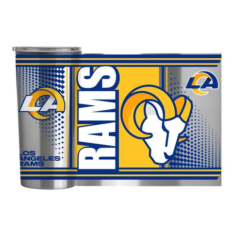 Los Angeles Rams NFL 20oz Fusion Stainless Steel Travel Tumbler FREE SHIP Cover