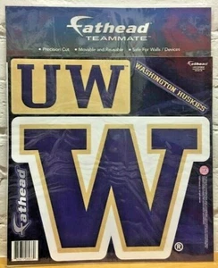 Washington Huskies NCAA Fathead Teammates Peel & Stick Vinyl Decal Corn Hole - Picture 1 of 1