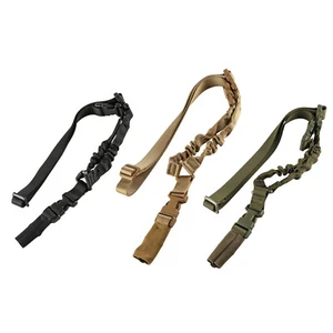 Tactical One Single Point Bungee Rifle Gun Sling Strap w/ Quick Release Buckle - Picture 1 of 24