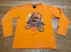 Vtg Y2K JNCO Jeans Bike BMX Long Sleeve Rare Crown T-Shirt Size Youth M 17x23 - Picture 1 of 11