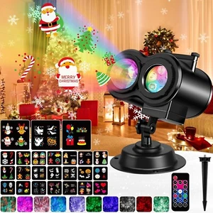 LED Projektor Weihnachten Außen Garten Deko Beleuchtung Projektionslampe B1380 - Bild 1 von 8