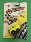 Classic 1992 Maisto Slickers Motorized Neon Yellow Toy Car #15023