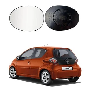Vetro Specchietto Sinistro per Peugeot 107 Toyota Aygo Citroen C1 - Foto 1 di 9