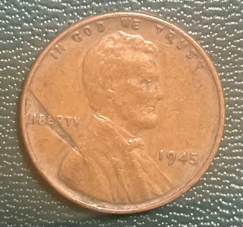 1945 Lincoln Wheat Cent Lamination Error Cover
