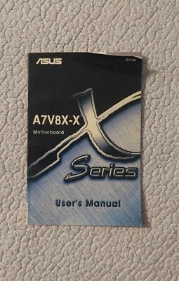 Placa madre manual Asus A7V8X-X (E1198) Foto 1 de 3