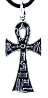 32: Ankh Anch ägyptisches Kreuz Henkelkreuz Anhänger 925 Sterling Silberkette