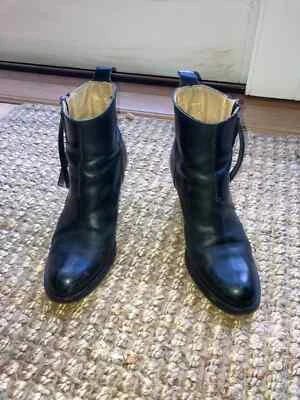Botas al tobillo Acne Studios talla 9 de cuero negro con cremallera para mujer 39 con cremallera Foto 1 de 4