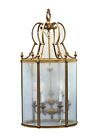 A Louis XV style bronze hanging lantern/chandelier