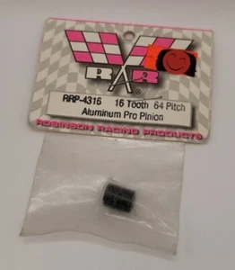 Robinson Racing Pinon Gear 64p 16t Black Anodized Aluminum Pro Pinion RRP-4316 - Picture 1 of 1