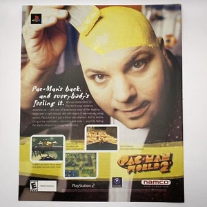 2002 Pac-Man World 2 PRINT AD Gamecube Playstation PS2 Videospiel Art 9,75 x 12 - Bild 1 von 2