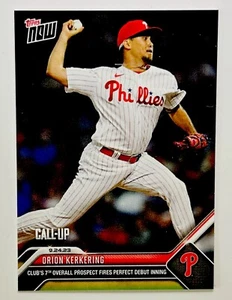 Orion Kerkering Phillies Call-Up Rookie Debut 2023 Topps Now #915 RC - Picture 1 of 2