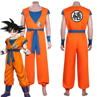 Anime Super Saiyan Son Goku Cosplay Costume Adult/Kids Outfits Unisex Full Set - Image 1 of 4