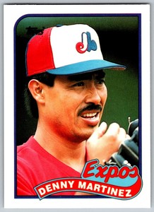 1989 Topps Tiffany Denny Martinez #313 MT