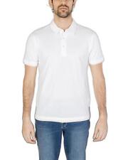 Hamaki-ho Cotton Short Sleeve Polo with Button Fastening  -  Polos  - White