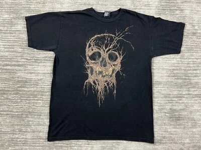 Camisa Fifty24SF Para Hombres Mediana Negra Calavera Informal Negra Manga Corta Informal Foto 1 de 4