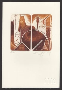 31)Nr.064,EXLIBRIS, Ex Libris,Bookplate, Karol Felix, C3 - signiert - Imagen 1 de 1