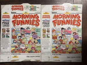 Vtg RALSTON Cereal Box MORNING FUNNIES 5th & 8th Edition Comics Family Circus - Picture 1 of 5