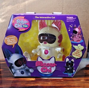  2000 Tiger Electronics Sega Toys Meow-Chi Interactive Robo-Chi Pet #59705 NOS - Picture 1 of 5