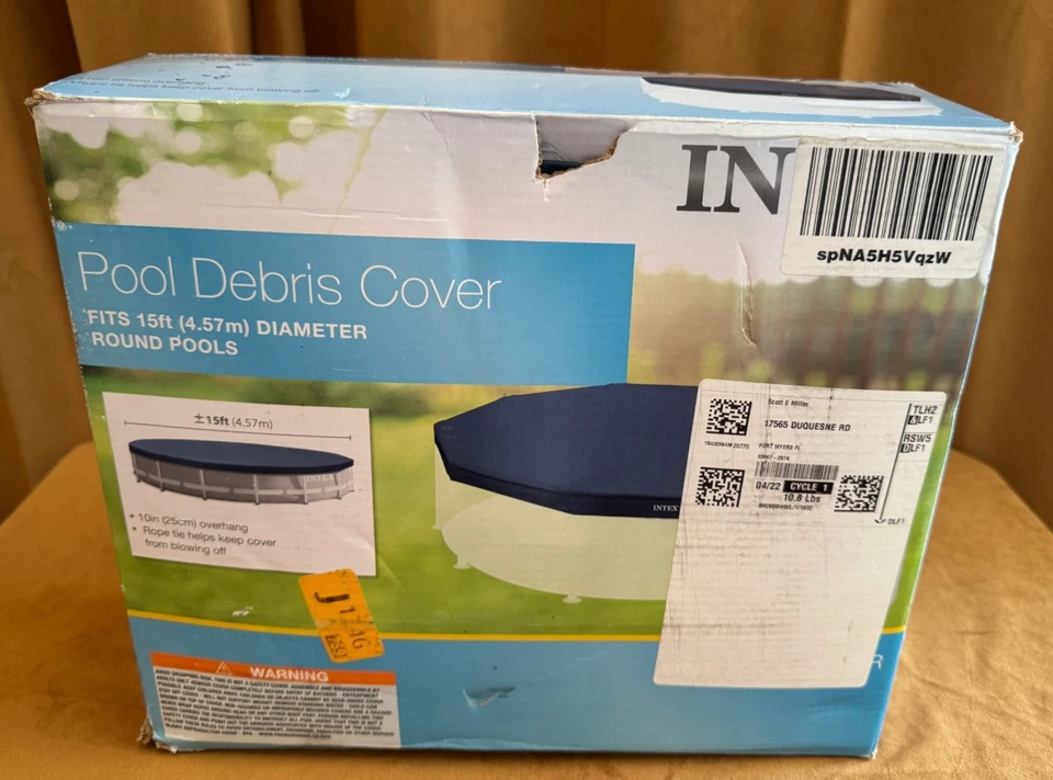 Intex 15-Foot Round Easy Set Pool Debris Cover #28023E for above ground New - Image 1 of 3