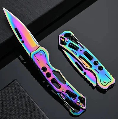 Navaja de Bolsillo Plegable para Hombre EE. UU. - Llavero Llavero Ligero de Acero Inoxidable Foto 1 de 4