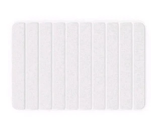 Rollable Diatomite Stone Bath Mat 22 In x 15 in Quick Dry Stone Drying Mat White - Picture 1 of 2