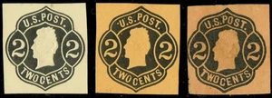 [V926] USA 1887-94 3 Cut Squares 2c mint SEE PICTURE (mixte quality) - Picture 1 of 3