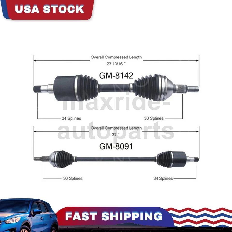 Front Passenger Driver Side CV Axle Joint Fits Oldsmobile Alero 3.4L 2.2L 2.4L - Image 1 of 3