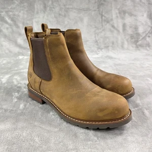 Ariat Stiefel Herren Größe 9 EE Weite Braun Leder Chelsea Anziehsohle 10034302 - Bild 1 von 12