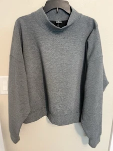 Sudadera CALIA Elevate Otomana Embudo Pullover Falso Tortuga Acanalada Top Blanca XL - Imagen 1 de 6