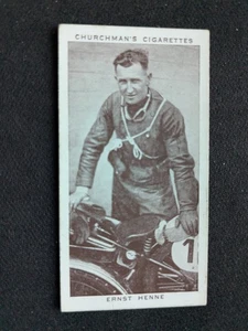 Tarjeta Churchman Kings of Speed 1939 # 24 Ernst Henne (EX) - Imagen 1 de 3