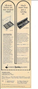 1973 GERBER Legendary Blades Steak Knife Knives Vintage Magazine Print Ad - Picture 1 of 1