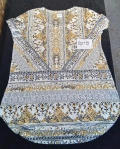 Woman's Short Sleeve Blouse Size L Goldtone By Style&Co  B14 - Picture 1 of 7