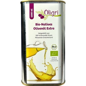 Oligri Griechisches Bio Olivenöl Nativ Extra, Sorte Koroneiki, 1000 ml - Bild 1 von 6