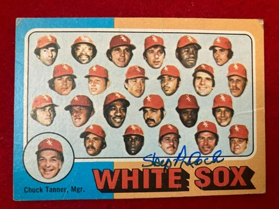 Skip Pitlock SIGNED 1975 Topps #276 Chicago White Sox Team Checklist - Image 1 of 4