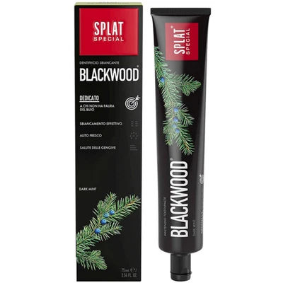 SPLAT Blackwood Charcoal Whitening Toothpaste 75ml – Fluoride-Free Natural Care - Image 1 of 4