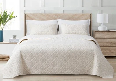 Chezmoi Collection Bethany 3pcs Floral Quilted Sherpa Blanket Coverlet Quilt Set - Image 1 of 4