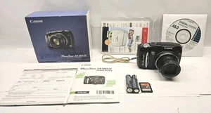 Canon PowerShot SX120 IS 14x Digital Camera TESTED WORKS, Original Box, 8gb Card - Imagen 1 de 19