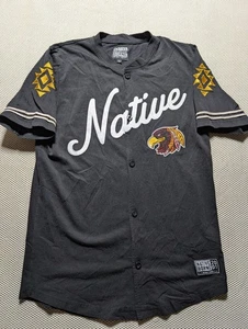 Native Borne Indigenous Rave Festival Ausrüstung Baseball Trikot Adler Kopfschmuck Medium - Bild 1 von 6